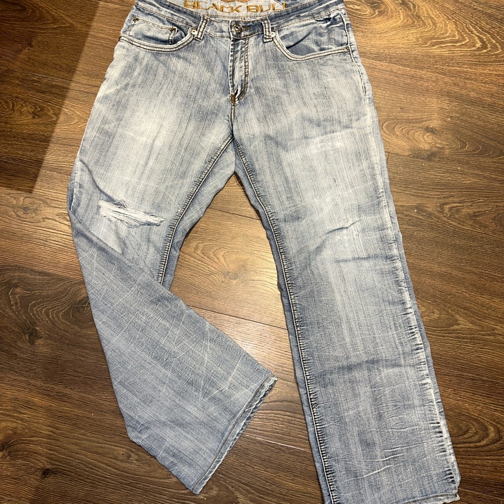 Black Bull Distressed Jeans